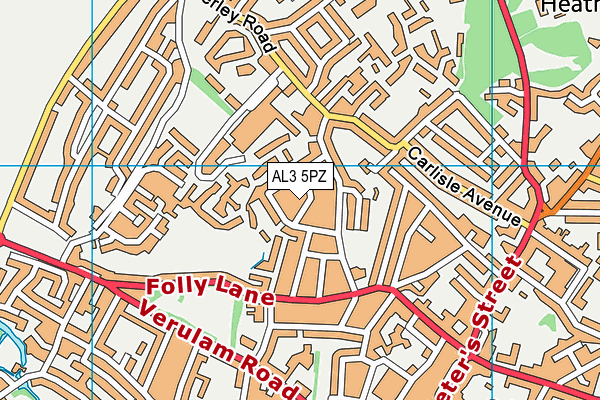 AL3 5PZ map - OS VectorMap District (Ordnance Survey) AL3 5PZ map - OS VectorMap District (Ordnance Survey)