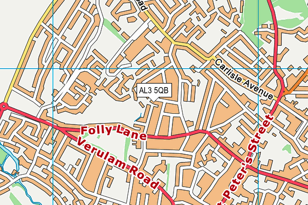 AL3 5QB map - OS VectorMap District (Ordnance Survey) AL3 5QB map - OS VectorMap District (Ordnance Survey)