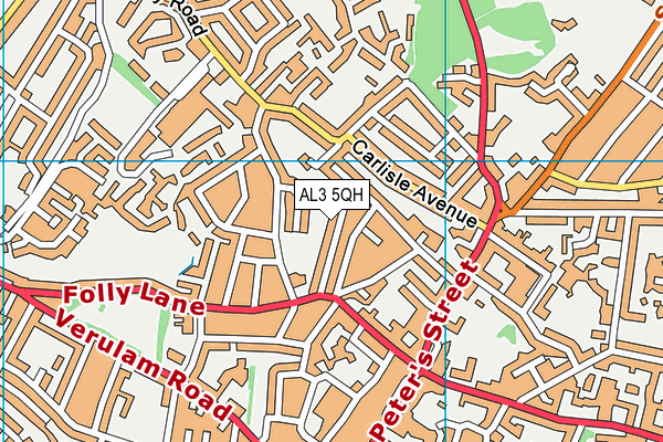 AL3 5QH map - OS VectorMap District (Ordnance Survey) AL3 5QH map - OS VectorMap District (Ordnance Survey)