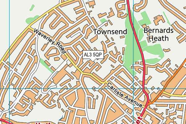 AL3 5QP map - OS VectorMap District (Ordnance Survey) AL3 5QP map - OS VectorMap District (Ordnance Survey)