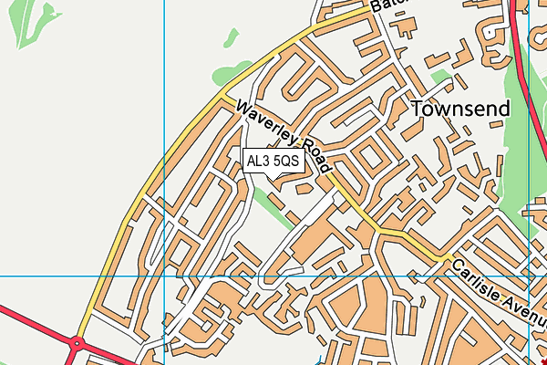 AL3 5QS map - OS VectorMap District (Ordnance Survey) AL3 5QS map - OS VectorMap District (Ordnance Survey)