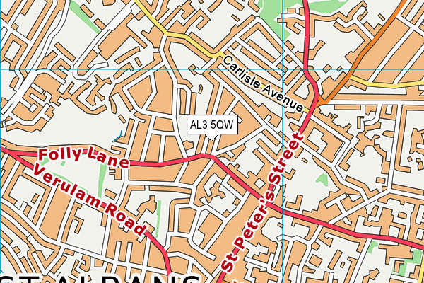 AL3 5QW map - OS VectorMap District (Ordnance Survey) AL3 5QW map - OS VectorMap District (Ordnance Survey)