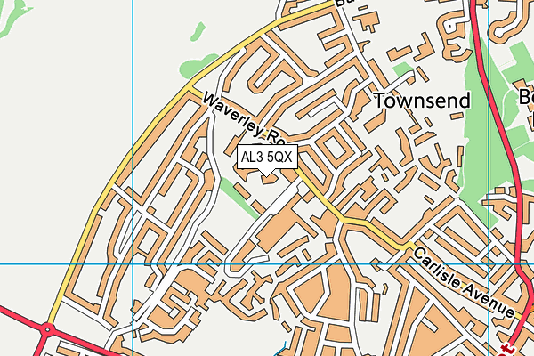 AL3 5QX map - OS VectorMap District (Ordnance Survey) AL3 5QX map - OS VectorMap District (Ordnance Survey)