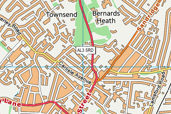 AL3 5RD map - OS VectorMap District (Ordnance Survey) AL3 5RD map - OS VectorMap District (Ordnance Survey)