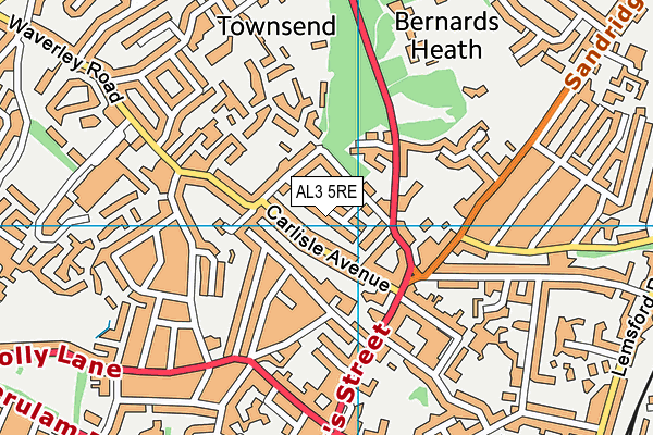 AL3 5RE map - OS VectorMap District (Ordnance Survey) AL3 5RE map - OS VectorMap District (Ordnance Survey)