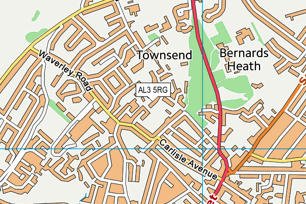 AL3 5RG map - OS VectorMap District (Ordnance Survey) AL3 5RG map - OS VectorMap District (Ordnance Survey)