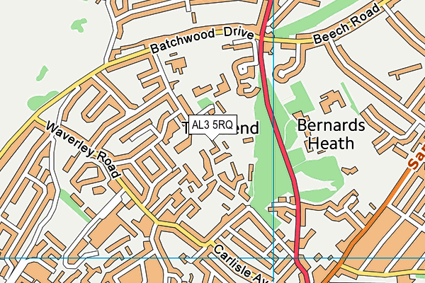 AL3 5RQ map - OS VectorMap District (Ordnance Survey) AL3 5RQ map - OS VectorMap District (Ordnance Survey)
