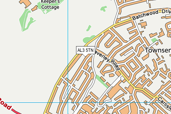 AL3 5TN map - OS VectorMap District (Ordnance Survey) AL3 5TN map - OS VectorMap District (Ordnance Survey)