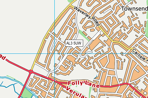 AL3 5UW map - OS VectorMap District (Ordnance Survey) AL3 5UW map - OS VectorMap District (Ordnance Survey)