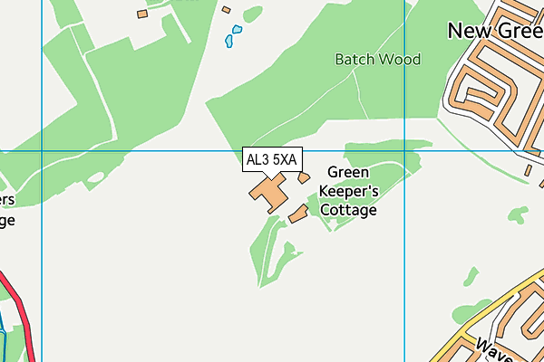 AL3 5XA map - OS VectorMap District (Ordnance Survey)