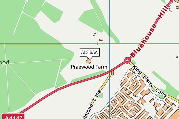 AL3 6AA map - OS VectorMap District (Ordnance Survey) AL3 6AA map - OS VectorMap District (Ordnance Survey)