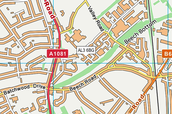 AL3 6BG map - OS VectorMap District (Ordnance Survey) AL3 6BG map - OS VectorMap District (Ordnance Survey)