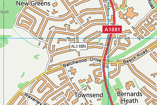 AL3 6BN map - OS VectorMap District (Ordnance Survey) AL3 6BN map - OS VectorMap District (Ordnance Survey)
