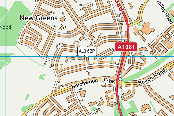 AL3 6BP map - OS VectorMap District (Ordnance Survey) AL3 6BP map - OS VectorMap District (Ordnance Survey)