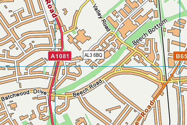 AL3 6BQ map - OS VectorMap District (Ordnance Survey) AL3 6BQ map - OS VectorMap District (Ordnance Survey)