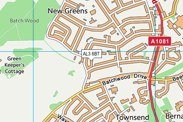AL3 6BT map - OS VectorMap District (Ordnance Survey) AL3 6BT map - OS VectorMap District (Ordnance Survey)