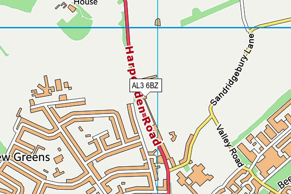 AL3 6BZ map - OS VectorMap District (Ordnance Survey) AL3 6BZ map - OS VectorMap District (Ordnance Survey)