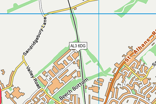 AL3 6DG map - OS VectorMap District (Ordnance Survey) AL3 6DG map - OS VectorMap District (Ordnance Survey)