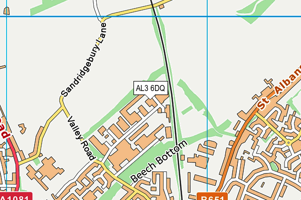 AL3 6DQ map - OS VectorMap District (Ordnance Survey) AL3 6DQ map - OS VectorMap District (Ordnance Survey)