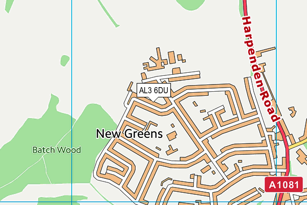 AL3 6DU map - OS VectorMap District (Ordnance Survey) AL3 6DU map - OS VectorMap District (Ordnance Survey)