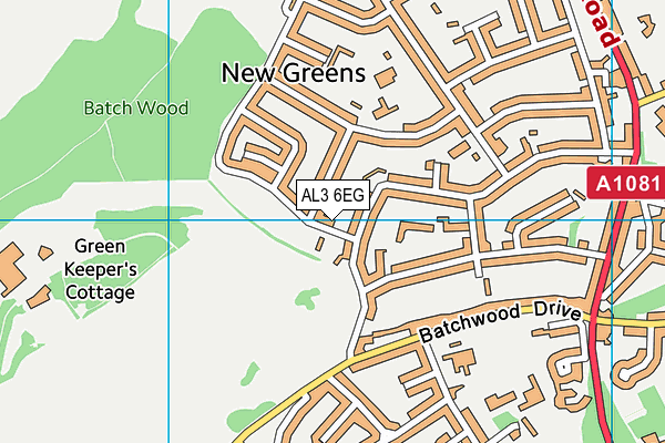 AL3 6EG map - OS VectorMap District (Ordnance Survey) AL3 6EG map - OS VectorMap District (Ordnance Survey)