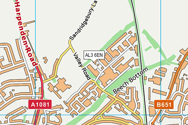 AL3 6EN map - OS VectorMap District (Ordnance Survey) AL3 6EN map - OS VectorMap District (Ordnance Survey)