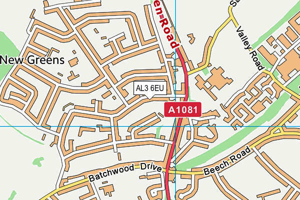 AL3 6EU map - OS VectorMap District (Ordnance Survey)