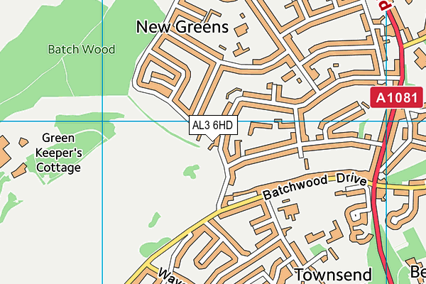 AL3 6HD map - OS VectorMap District (Ordnance Survey) AL3 6HD map - OS VectorMap District (Ordnance Survey)