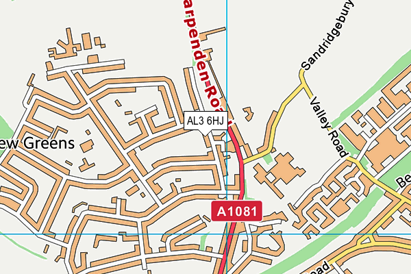 AL3 6HJ map - OS VectorMap District (Ordnance Survey) AL3 6HJ map - OS VectorMap District (Ordnance Survey)