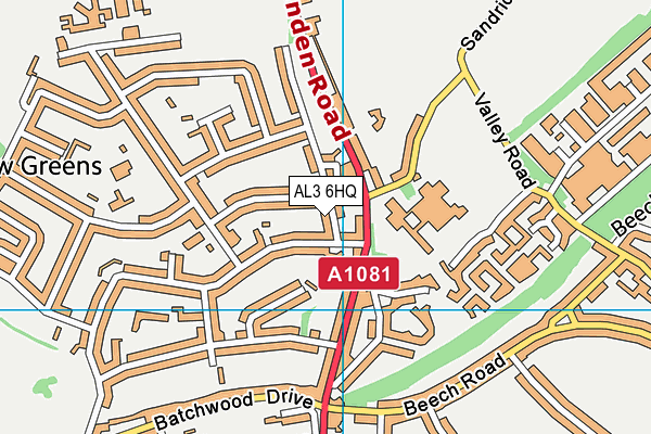 AL3 6HQ map - OS VectorMap District (Ordnance Survey) AL3 6HQ map - OS VectorMap District (Ordnance Survey)
