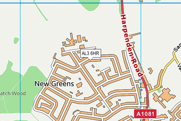 AL3 6HR map - OS VectorMap District (Ordnance Survey) AL3 6HR map - OS VectorMap District (Ordnance Survey)