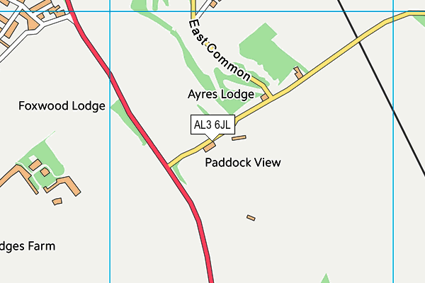 AL3 6JL map - OS VectorMap District (Ordnance Survey) AL3 6JL map - OS VectorMap District (Ordnance Survey)