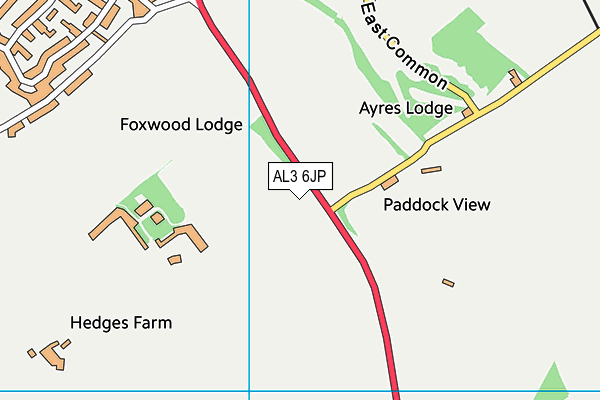 AL3 6JP map - OS VectorMap District (Ordnance Survey) AL3 6JP map - OS VectorMap District (Ordnance Survey)