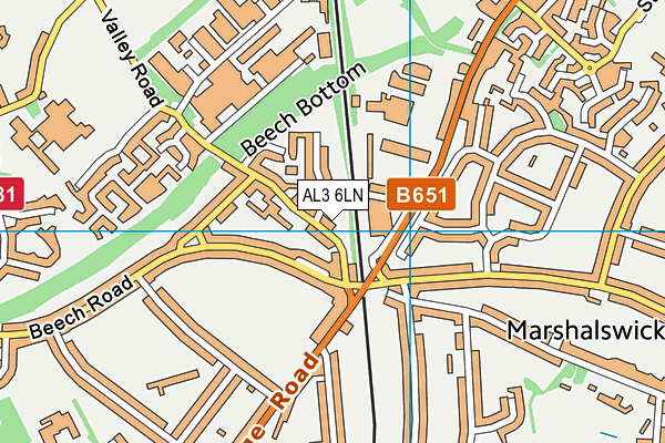 AL3 6LN map - OS VectorMap District (Ordnance Survey) AL3 6LN map - OS VectorMap District (Ordnance Survey)