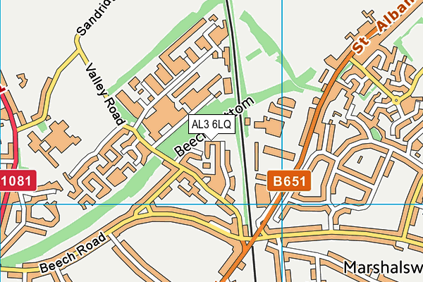 AL3 6LQ map - OS VectorMap District (Ordnance Survey) AL3 6LQ map - OS VectorMap District (Ordnance Survey)