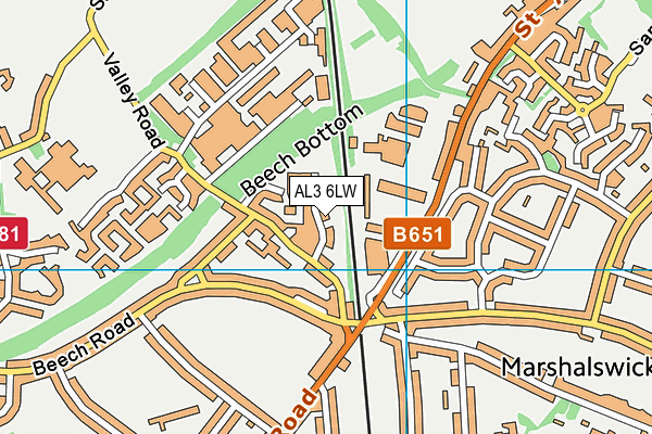 AL3 6LW map - OS VectorMap District (Ordnance Survey) AL3 6LW map - OS VectorMap District (Ordnance Survey)