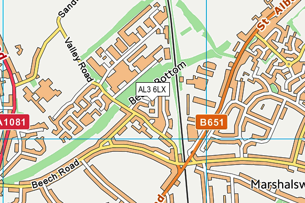AL3 6LX map - OS VectorMap District (Ordnance Survey) AL3 6LX map - OS VectorMap District (Ordnance Survey)