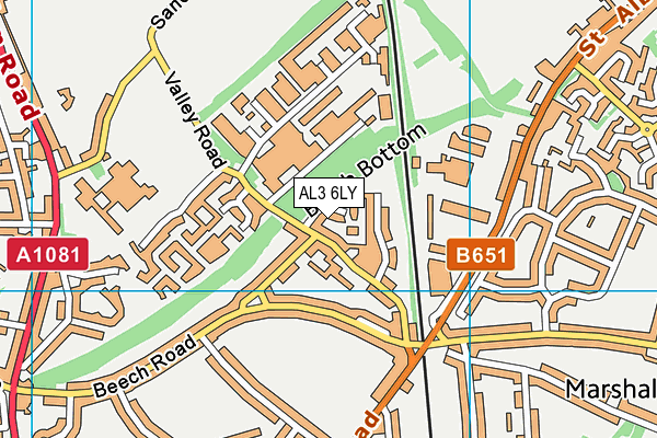 AL3 6LY map - OS VectorMap District (Ordnance Survey) AL3 6LY map - OS VectorMap District (Ordnance Survey)
