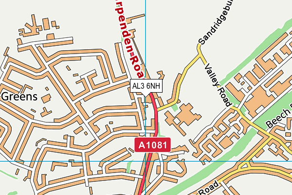 AL3 6NH map - OS VectorMap District (Ordnance Survey) AL3 6NH map - OS VectorMap District (Ordnance Survey)