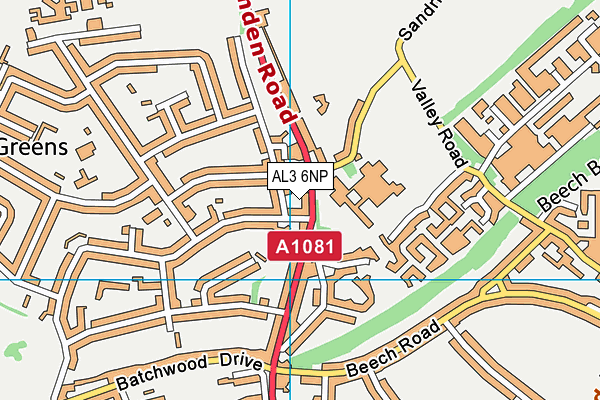 AL3 6NP map - OS VectorMap District (Ordnance Survey) AL3 6NP map - OS VectorMap District (Ordnance Survey)