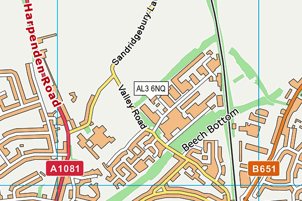 AL3 6NQ map - OS VectorMap District (Ordnance Survey) AL3 6NQ map - OS VectorMap District (Ordnance Survey)
