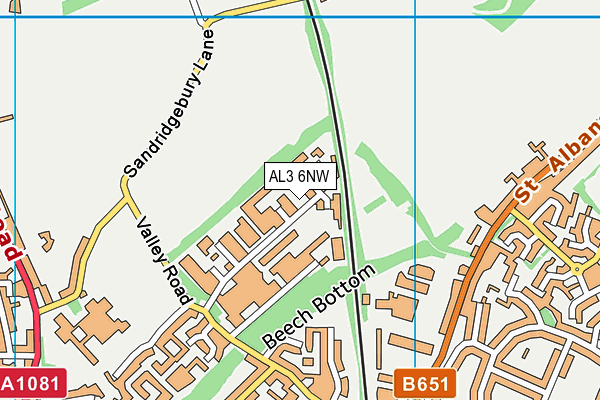 AL3 6NW map - OS VectorMap District (Ordnance Survey) AL3 6NW map - OS VectorMap District (Ordnance Survey)