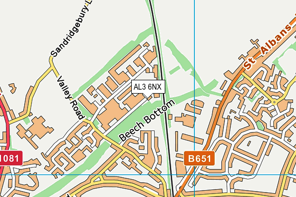 AL3 6NX map - OS VectorMap District (Ordnance Survey) AL3 6NX map - OS VectorMap District (Ordnance Survey)