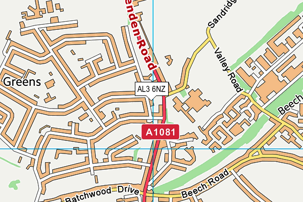 AL3 6NZ map - OS VectorMap District (Ordnance Survey) AL3 6NZ map - OS VectorMap District (Ordnance Survey)