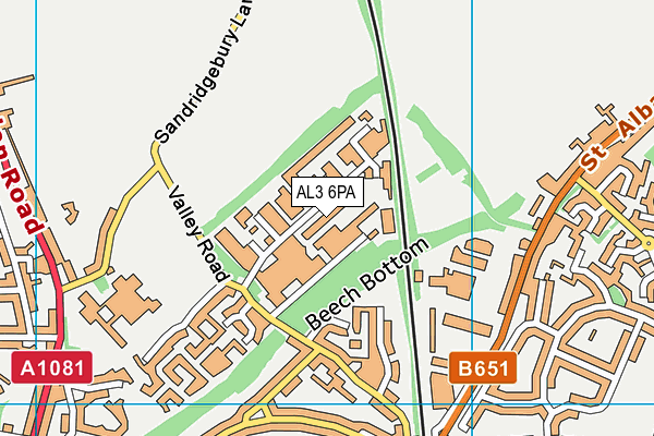 AL3 6PA map - OS VectorMap District (Ordnance Survey) AL3 6PA map - OS VectorMap District (Ordnance Survey)