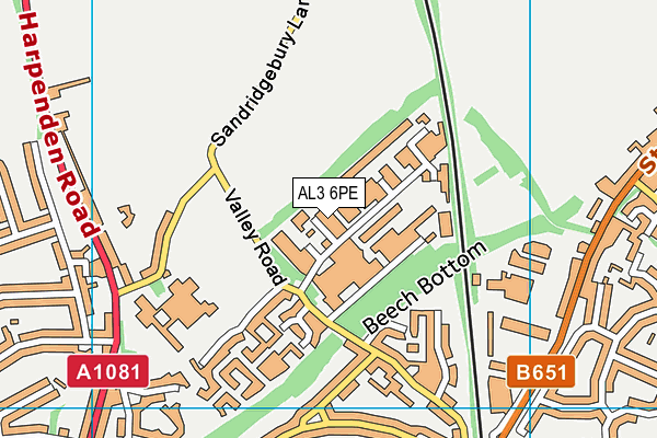 AL3 6PE map - OS VectorMap District (Ordnance Survey) AL3 6PE map - OS VectorMap District (Ordnance Survey)
