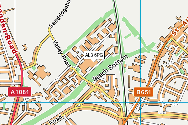 AL3 6PG map - OS VectorMap District (Ordnance Survey) AL3 6PG map - OS VectorMap District (Ordnance Survey)