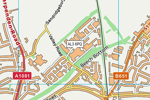 AL3 6PQ map - OS VectorMap District (Ordnance Survey) AL3 6PQ map - OS VectorMap District (Ordnance Survey)