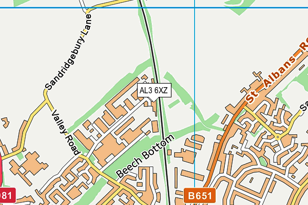 AL3 6XZ map - OS VectorMap District (Ordnance Survey) AL3 6XZ map - OS VectorMap District (Ordnance Survey)