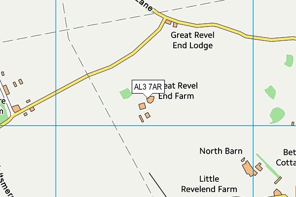 AL3 7AR map - OS VectorMap District (Ordnance Survey) AL3 7AR map - OS VectorMap District (Ordnance Survey)